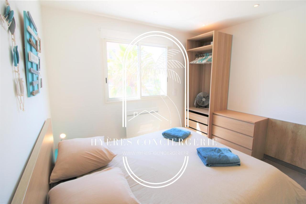 Villa Antoine Appartement Rdj Vue Mer Clim Wifi Parking Plage 50M La Garonne لو براديت المظهر الخارجي الصورة