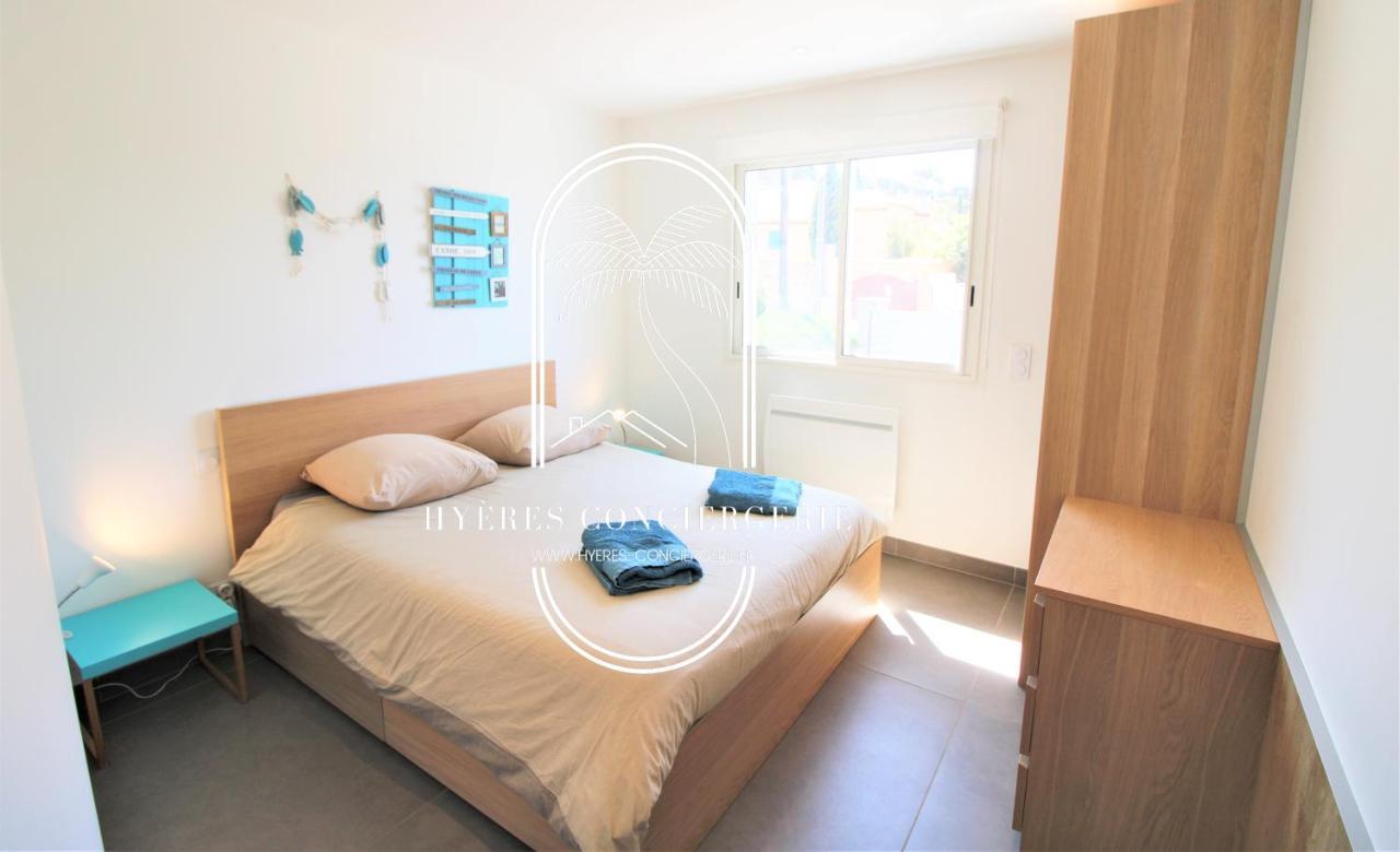 Villa Antoine Appartement Rdj Vue Mer Clim Wifi Parking Plage 50M La Garonne لو براديت المظهر الخارجي الصورة