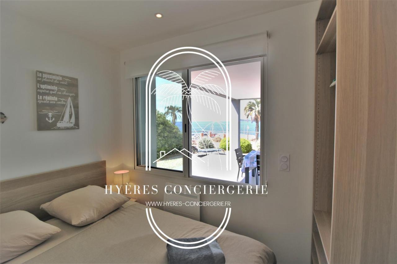 Villa Antoine Appartement Rdj Vue Mer Clim Wifi Parking Plage 50M La Garonne لو براديت المظهر الخارجي الصورة