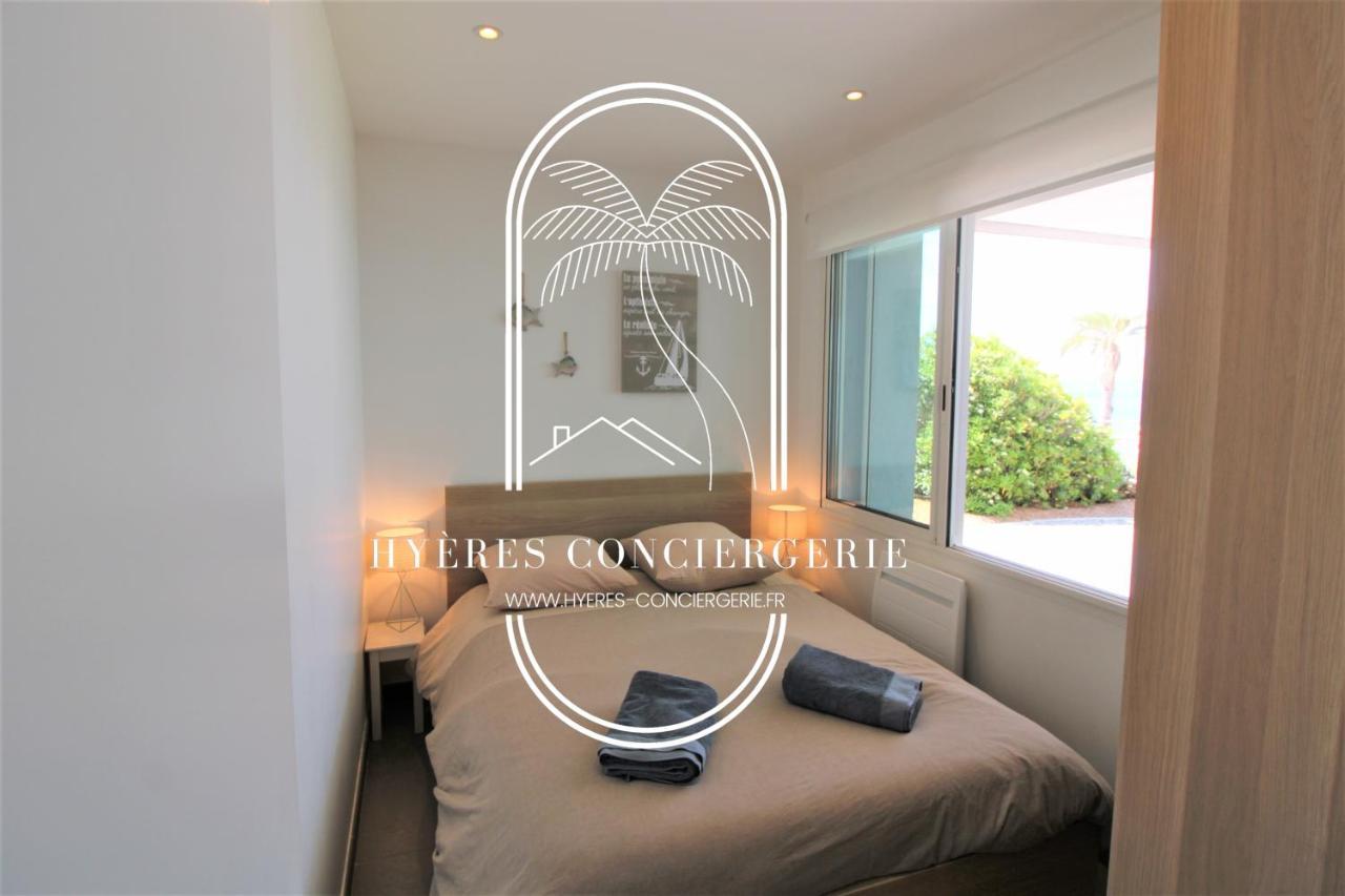Villa Antoine Appartement Rdj Vue Mer Clim Wifi Parking Plage 50M La Garonne لو براديت المظهر الخارجي الصورة