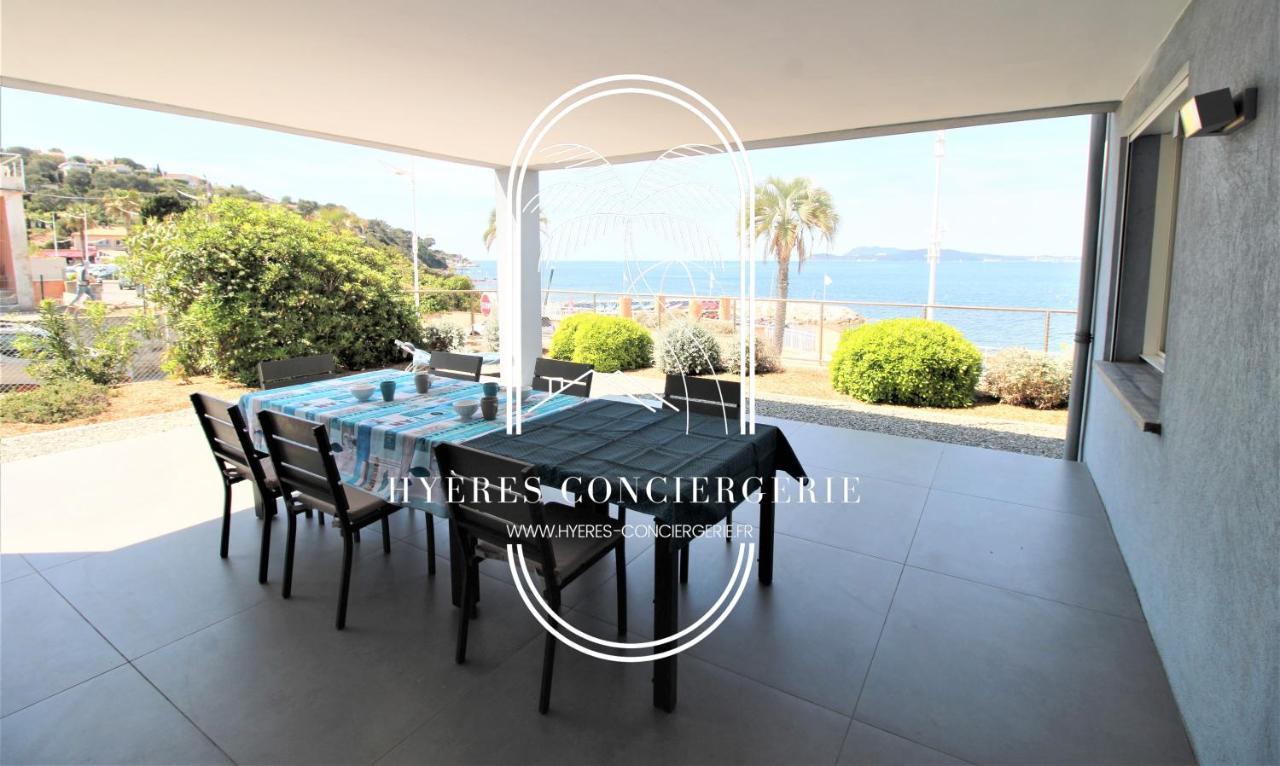 Villa Antoine Appartement Rdj Vue Mer Clim Wifi Parking Plage 50M La Garonne لو براديت المظهر الخارجي الصورة