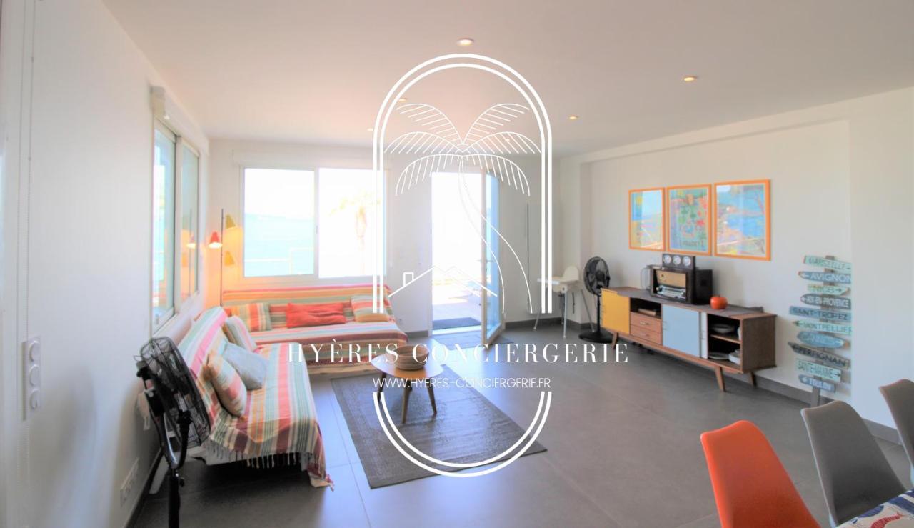 Villa Antoine Appartement Rdj Vue Mer Clim Wifi Parking Plage 50M La Garonne لو براديت المظهر الخارجي الصورة