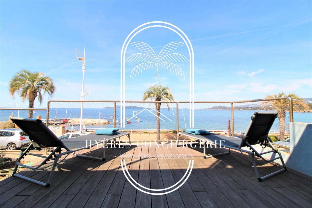 Villa Antoine Appartement Rdj Vue Mer Clim Wifi Parking Plage 50M La Garonne لو براديت المظهر الخارجي الصورة